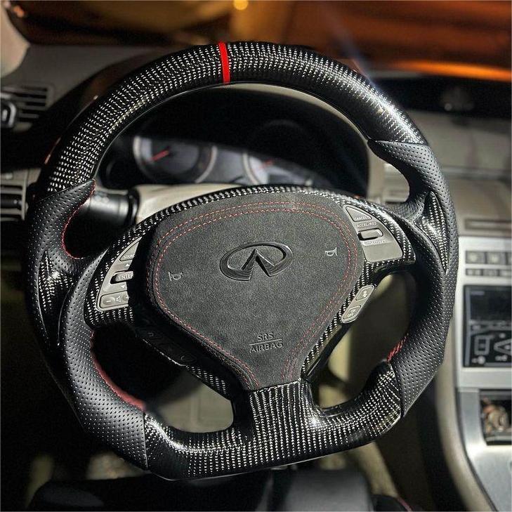 Carbon Fiber Steering Wheel | Infiniti G37 & G35 2007-2015