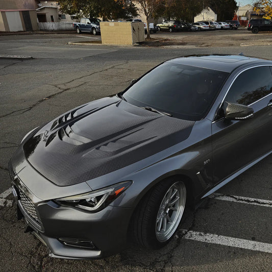 Q60 Apex Style Carbon Fiber Hood
