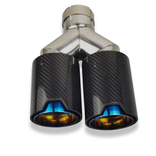 MP Style Carbon Fiber Dual Exhaust Tip