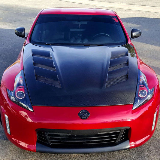 AMS-Style Carbon Fiber Hood 370Z Nissan