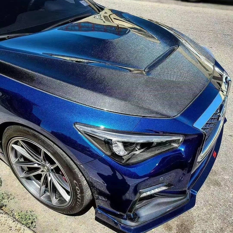 Q50 2014-24 GTS Style Carbon Fiber Hood