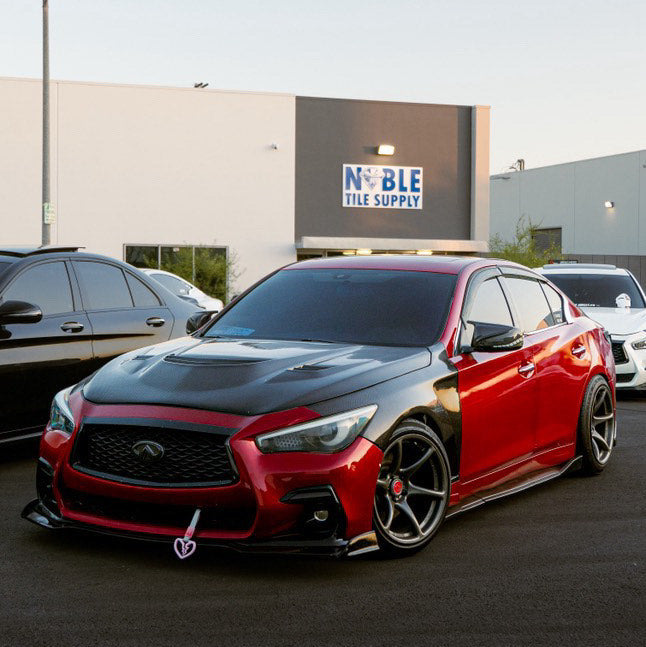 Q50 2014-24 Apex Style Carbon Fiber Hood