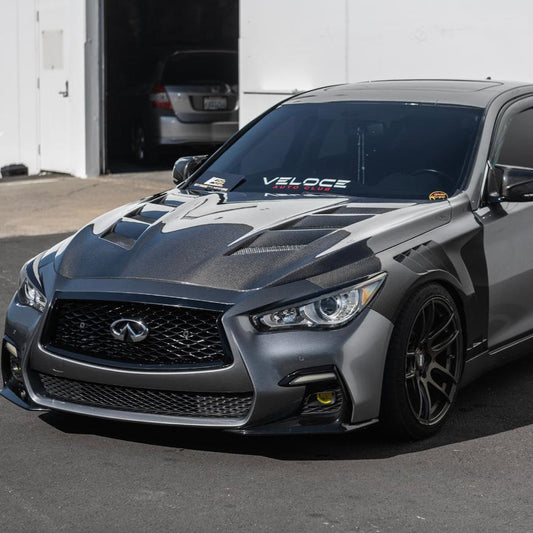 Q50 2014-24 AMS Style Carbon Fiber Hood
