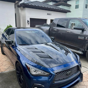 Q50 2014-24 AMS Style Carbon Fiber Hood