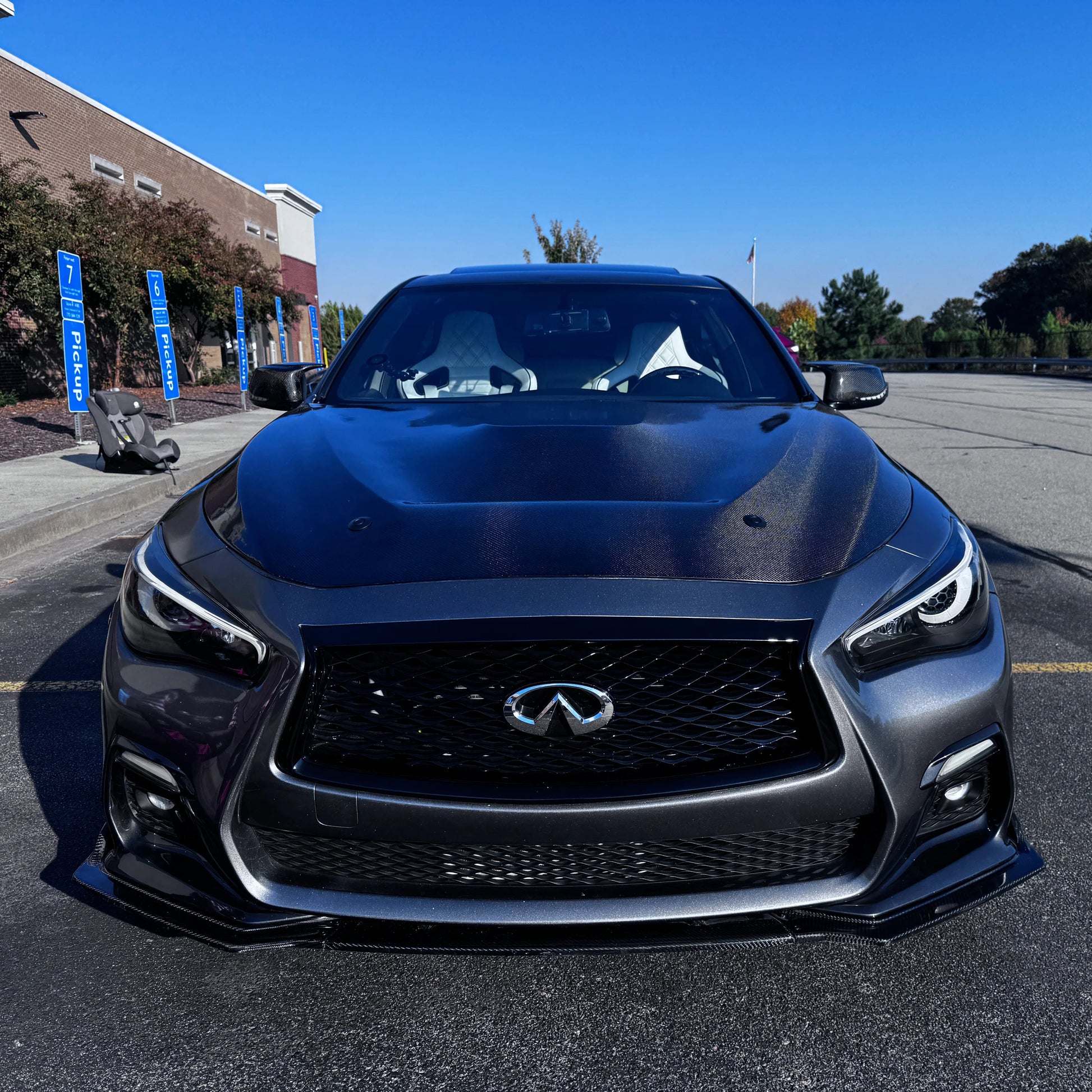 Q50 2014-24 GTS Style Carbon Fiber Hood